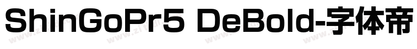 ShinGoPr5 DeBold字体转换